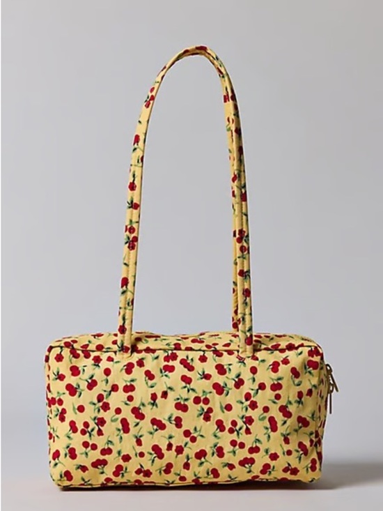 BAGGU Handbags - BAGGU Nylon Bowler Bag Cherry Land Shoulder Bag